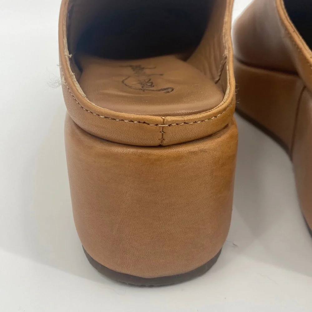 FREE PEOPLE Morgan Mules Leather Clog Platform - Picture 14 of 16